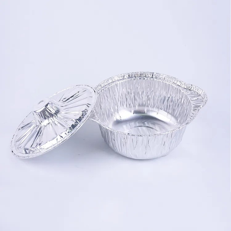 165ml Disposable food container aluminum foil mini small cooking pot with lid