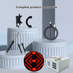 Mini Expression Light Outdoor Vehicle Turn Signal Taillight Phone APP Control Flashing Scrolling Custom <strong>Message</strong> Round Led <strong>Block</strong> - Product Image 6