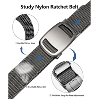 Ceinture tactique à cliquet en nylon résistant à l'usure, ceinture réglable pour hommes, pantalon de golf décontracté, ceinture de sport