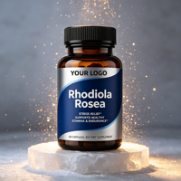 Capsules d'extrait de Rhodiola Rosea Adaptogène naturel pour le soutien du stress et de l'énergie Marque privée OEM ODM