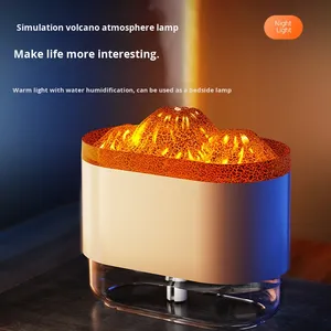 Factory Wholesale <b>Volcano</b> <b>Humidifier</b> USB Plastic 0.5-1L Capacity 36-45 Decibels Noise Timing Function Oxygen Function Home Car - Product Image 3