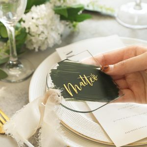 Acrylique arqué 3.5x3 pouces bricolage logo acrylique semi-circulaire blanc 3mm d'épaisseur décoration de <span class=keywords><strong>table</strong></span> de <span class=keywords><strong>mariage</strong></span>, anniversaire, pièce maîtresse - Product Image 2
