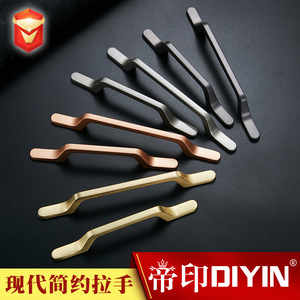 Diyin Furniture Handle T-Shaped Zinc Alloy Minimalist Cabinet Door Hardware Durable Modern Design - Product Image 2
