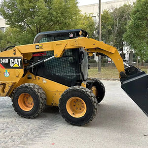 Haute qualité CAT246D Mini chargeuse compacte à glissement Machine à roue économique avec composants d'origine moteur moteur boîte de vitesses pompe à engrenages - Product Image 1