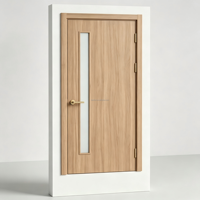 Puerta Cortafuego de Madera Certificada por WH UL EN, Resistente al Fuego por 60/90/120 Minutos, para Proyectos de Edificios Escolares y de Oficinas
