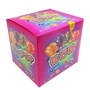 טבעת פירות בצורת יהלום הסיטונאי טבעת פרי פופ סוכריות חאלל סוכריות צעצוע חלאל עם פירות אריזה לילדים - Product Image 5