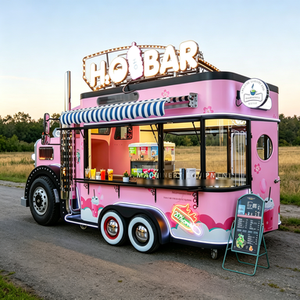 Chariot de restauration mobile en gros pour cuisine extérieure, idéal pour les services de traiteur, pizzas, café, snacks, bonbons et chips - Product Image 1