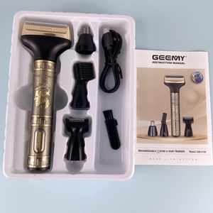 GEEMY GM-3158 Rasoio Elettrico Multifunzione Ricaricabile 4 in 1 per Uomo, Rifinitore per Orecchie, Naso, Sopracciglia e <span class=keywords><strong>Basette</strong></span> - Product Image 4