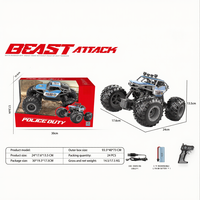 Voiture télécommandée Monster Truck 4CH, jouet RC, voiture d'escalade, série Beast Attack, véhicule tout-terrain Bigfoot pour enfants