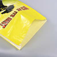 Sacs tissés laminés imprimés en plastique personnalisables, sacs épais en composite pour l'emballage du riz, des aliments pour animaux, des pots de terre, des engrais
