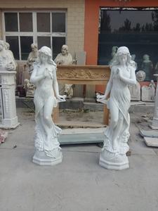 ガーデン等身大白い大理石の像天然大理石美しい女性ヌード彫刻 - Product Image 6