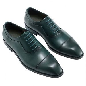 Chaussures Derby de Luxe OEM pour Hommes en Cuir Véritable, Bout Carré/Pointu, Idéales pour le Bureau et les Mariages, Style Unique - Product Image 2