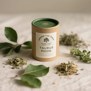 Recyclable Wholesale Food-grade Luxury Decorative Label Printed Packaging Gift Tube Coffee Black Tea Cylindrical Packaging Tube - Product Image 1