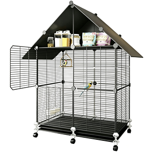 Jaula Extra Grande para Pájaros, Jaula de Múltiples Niveles para Loros, Jaula de Observación para Loros y Aves de Compañía - Product Image 1
