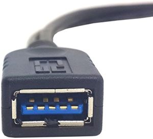 3.0 USB ตัวเมียเป็น USB คู่ตัวผู้สายเคเบิลต่อพ่วงข้อมูล Y สำหรับ2.5 "ฮาร์ดดิสก์บนมือถือสีดำ - Product Image 5