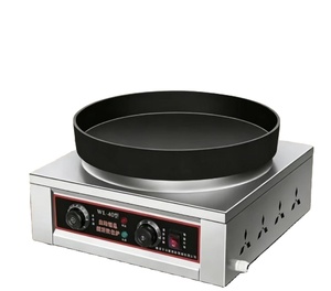 Máquinas Comerciales Eléctricas para Hacer Crepas y Panqueques de 40 cm, Máquina para Hacer Roti, Máquina para Hacer Crepas Giratorias, Máquina para Hacer Panqueques, Máquina para Hacer Snacks en Venta - Product Image 1