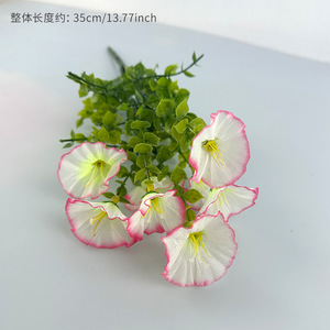 Artificial Trumpet Flower Bouquet 30cm Pink High Simulation <b>Plastic</b> Home Wedding Decor - Product Image 6