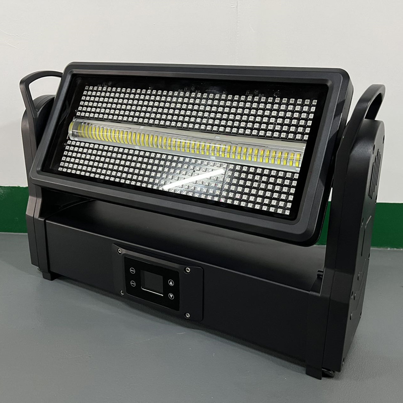 1000W Outdoor Waterproof IP65 RGB 3IN1 DMX LED Strobe Flashing Moving Head Light for Music Festival Show