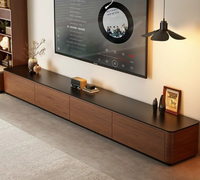 Nouveau modèle 2026 : Meuble TV de luxe moderne sur pied, table basse en cristal avec rangement pour salon et hôtel, meuble TV, mobilier de maison