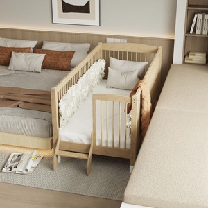 <span class=keywords><strong>Lit</strong></span> d'enfant convertible moderne en bois massif avec barrières de sécurité et échelle, design écologique, gain de place compact <span class=keywords><strong>pour</strong></span> chambre d'enfant - Product Image 2