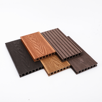 Revêtement de terrasse en WPC à grain de bois en relief 3D, revêtement de sol imperméable en WPC, revêtement de sol en bois, revêtement de sol extérieur en composite bois-plastique