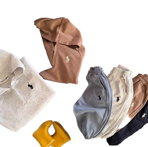 Moda 1-5 años de edad niño Stock niños usan Casual sólido niños Sudadera con capucha traje al por mayor ropa barata para niños ropa de bebé - Product Image 1