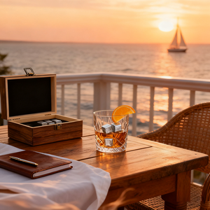 Ensemble de verres à <span class=keywords><strong>whisky</strong></span> personnalisés avec logo personnalisé Verre à <span class=keywords><strong>whisky</strong></span> et sous-verre en pierre Promotion Ensemble de cadeaux de barware pour hommes - Product Image 4