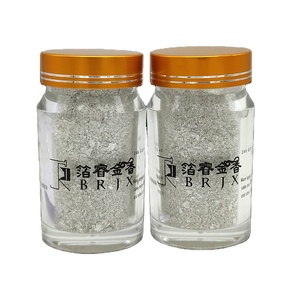 1<span class=keywords><strong>กรัม</strong></span>/ขวด99.9% ฟอยล์สีเงินบริสุทธิ์เกรดอาหารสำหรับการอบเค้กและขนมสไตล์โบราณและทันสมัย - Product Image 2