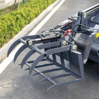 Skid Steer Hydraulic Log Grapple Attachment Timber Wood Grab for Forestry & Wheel Loader