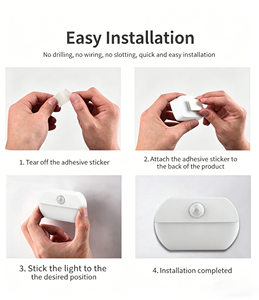TAIKOO <b>Rechargeable</b> Dimmable Magnetic <b>LED</b> Motion Sensor Night <b>Light</b> <b>for</b> <b>Home</b> Wall <b>Light</b> <b>for</b> Kids Bedroom Use - Product Image 6
