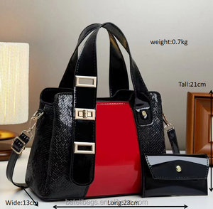 Nuova <span class=keywords><strong>borsa</strong></span> <span class=keywords><strong>a</strong></span> spalla singola alla moda colorata di <span class=keywords><strong>grande</strong></span> capacità per <span class=keywords><strong>donna</strong></span> in pelle sintetica 2 pezzi Set borse <span class=keywords><strong>a</strong></span> <span class=keywords><strong>tracolla</strong></span> - Product Image 3