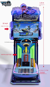 Simulateur de conduite d'arcade 3D à pièces, machine de course de surf et d'aviron, machine de <span class=keywords><strong>jeux</strong></span> de course pour enfants - Product Image 3