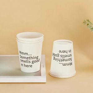 Gobelets en papier jetables durables à une couche de 6 oz pour café, thé et boissons, avec support durable pour plateau alimentaire - Product Image 6