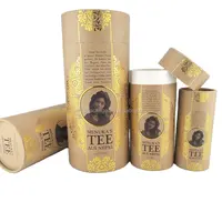 Ecologische paper cilinder verpakking voor thee verpakking