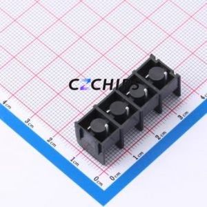 MX8500-8.5-04P-BK01-Cu-S-A Barrier Terminal Block Through hole Component THT,P=8.5mm Connector Two Sides 8.5mm 1x4P Straight Pin - Product Image 2