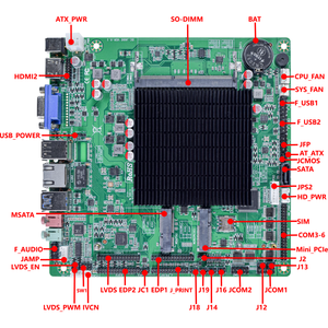 Celeron J1900 Quad Core POS Mainboard With DDR3 LVDS Display Ports for Industrial ITX 17x17 Motherboard High Compatib - Product Image 2