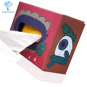 Custom ECO Individuation Printing Cartoon Packaging Paper Tissue <b>Box</b> - Product Image 1