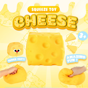 CS Cheese Cube Squishy Jumbo Big Cheese Squishy Cheese Squish Toy Slow Rise Cheese Squeeze Toy for Adults - Product Image 2