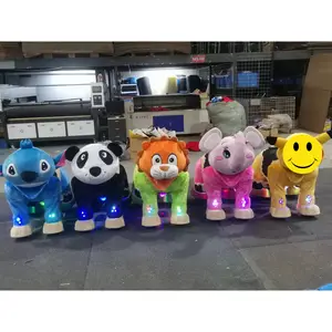 Promotion Anime-Style Riding Horse Electronic Animal Rides Plush Electric Scooter for Adults Animal Ride-On Toy
