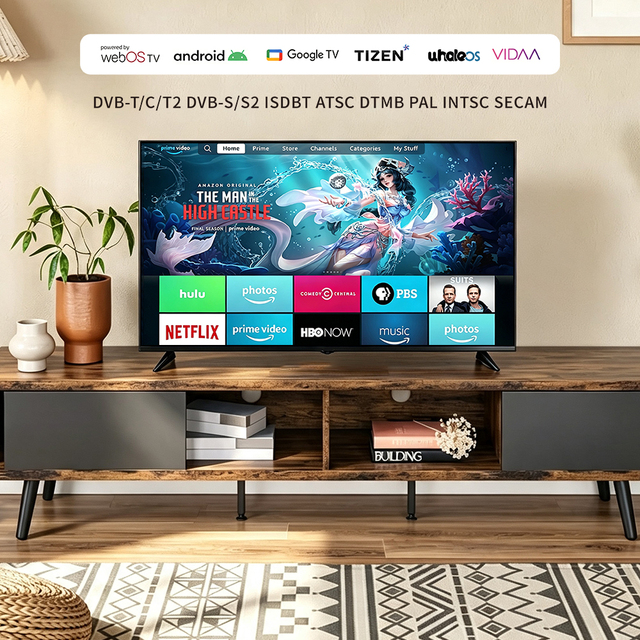 New 24/32/43/50/55/65/75/100/110Inch 4K 8K UHD Television 4k Mini Led 32 Inch Smart Tv 3D LED LCD Webos/Android/Google Smart TV