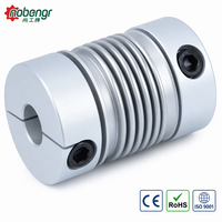 Accouplement à soufflet en acier inoxydable SG4, sans jeu, haute rigidité torsionnelle, manchon de serrage, coupleur flexible pour imprimante 3D