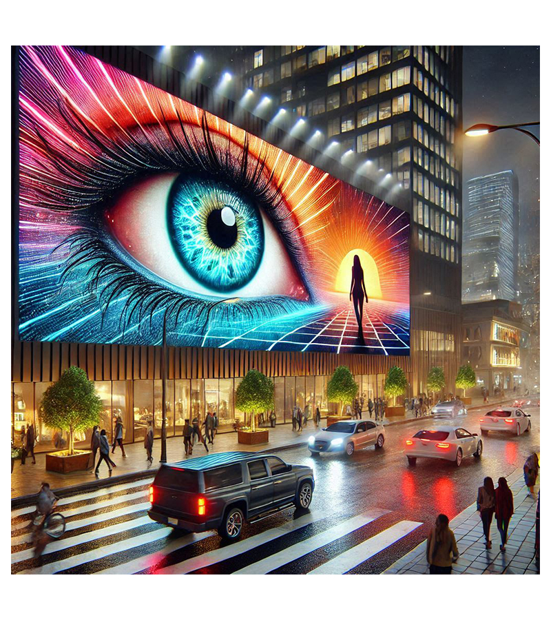 Новый материал Naked Eye 3D светодиодный экран под прямым углом коммерческая реклама для наружных магазинов торговли и видеостен