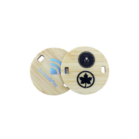 Étiquette NFC en bois personnalisée pré-imprimée, carte en bois NFC, carte-clé en bambou, étiquette RFID