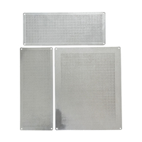 Grille décorative en tôle perforée en aluminium de 10'' pour ventilation murale, soudée et pliée