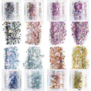 ผงกลิตเตอร์เนื้อละเอียดโฮโลแกรมสีต่างๆลายสโนว์โกลบสโนว์โกลบ - Product Image 3