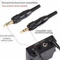 Connecteur Jack Stéréo 3,5 mm avec Sortie Queue de Câble 2,5 mm ou 4 mm Plaqué Or, Connecteur Audio XLR 3,5 mm pour Microphone
