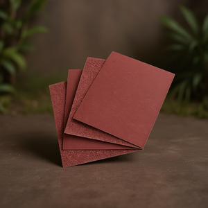 Hoja de papel de lija de corindón 230x280 mm, grano 220, para lijado y pulido - Product Image 3