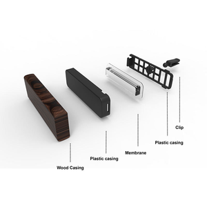 Clip de ventilation de <span class=keywords><strong>voiture</strong></span> en bois pour huiles essentielles solides, rechargeable, parfum personnalisé de qualité supérieure - Product Image 2