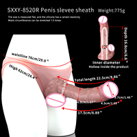SXXY Vente Chaude Silicone Doux Matériel Bondage Gode Pantalon En Cuir avec Pénis, Pénis Insérable Érotique Portable Pénis Pantalon