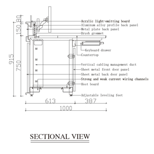 Bàn điều khiển đa năng chuyên nghiệp dành cho trung tâm an ninh khách sạn & trường học, phát sóng và chỉ huy - Product Image 5